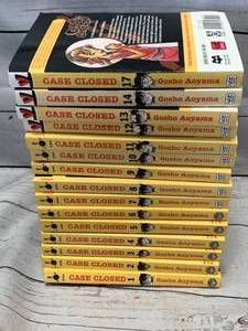 Lot of 15 Case Closed Manga Comic Books