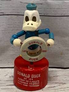 Kohner  Disney Donald Duck Push Button Toy