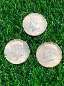 Lot of 3 Kennedy 1964 Silver Half Dollars 1.4oz (90% Silver)