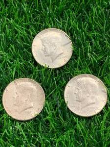 Lot of 3 Kennedy 1964 Silver Half Dollars 1.4oz (90% Silver)