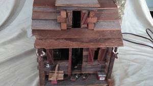 Log cabin lamp
