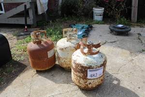 lot 482 image: Lot of (3) Propane Tanks