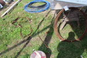 lot 462 image: Lot of (4) Heavy Duty Steel Cables