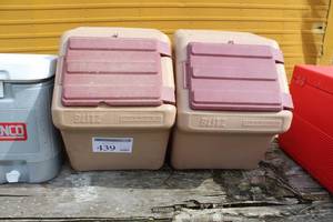 lot 439 image: Lot of (2) Blitz Stack-N-Stor Stackable Storage Containers