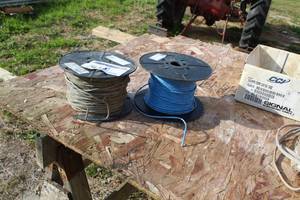 lot 500 image: Lot of (2) Sound&Security Cable Spool, Communications Cable Spool