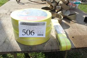 lot 506 image: Lot of (3) Recovery Straps 3 x 30 (2), Tow Strap 2 x 20 (1)