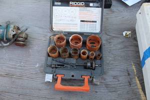 lot 519 image: Ridgid Hole Saw Kit 13-piece