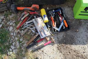 lot 536 image: DeWalt Toolbox, Wrenches, Hammers, Scrapers, and more