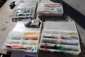 lot 564 image: Lot of (4) Parts Organizer Cases, Fishing Tackle