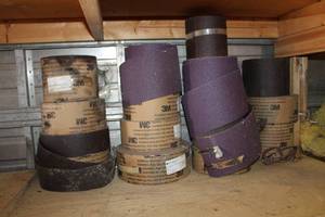 lot 591 image: Lot of (15) Sandpaper Rolls