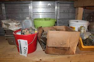 lot 592 image: Lot of (Approximately 18 Boxes) Misc. Fasteners