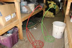 lot 604 image: Lot of (2) Outdoor Plant Hanger Stands