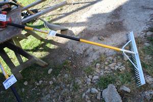 lot 613 image: GroundWork Pro Series Aluminum Landscape Rake 36