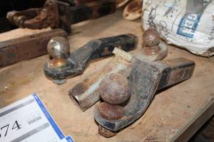 lot 673 image: Lot of (3) Trailer Ball Hitch Assemblies