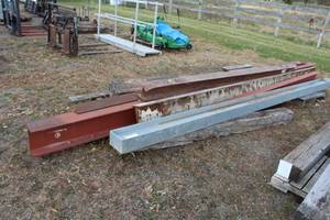 lot 737 image: Lot of (6) Steel I-Beam Sections