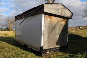 lot 411 image: 8x16 Box Truck Storage Shed Conversion