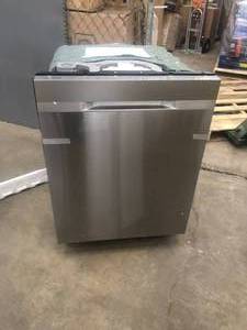 lot 103 image: Samsung 24 in Top Control StormWash Tall Tub Dishwasher in Fingerprint Resistant Stainless Steel with AutoRelease Dry, 48 dBA not used