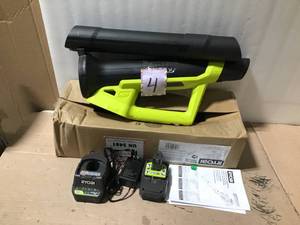 lot 4 image: Reconditioned ONE 90 MPH 200 CFM 18-Volt Lithium-Ion Cordless Leaf Blower - 2.0 Ah Battery and Charger Included in good condition