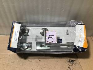 lot 5 image: Latitude Satin Nickel Century Trim Single Cylinder Handleset Lever in good condition