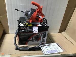lot 22 image: RIDGID PowerClear Drain Cleaner in good condition