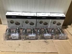 lot 26 image: Lot of 4 Schlage (2-pack) Deadbolt W Bowery Knob In Satin Nickel, Fb50 Gc Bwe 619 in good condition