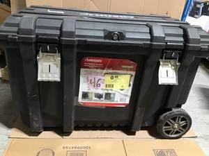 lot 46 image: 37 in. Rolling Tool Box Utility Cart Black by Husky in good condition