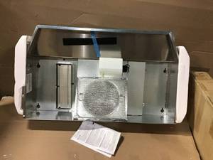 lot 78 image: Broan-NuTone F40000 Series 30 in. Convertible Under Cabinet Range Hood with Light in Stainless Steel in good condition