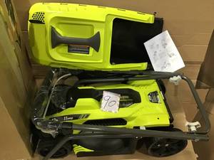 lot 90 image: 13 in. 11 Amp Corded Electric Walk Behind Push Mower in good condition