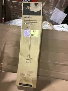 lot 95 image: Tumbleweed Stainless Steel Outdoor Compost Bin Container Aerator in good condition