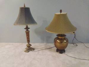 lot 65 image: Two Tabletop Lamps