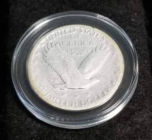lot 18 image: 1928-D STANDING LIBERTY QUARTER IN AIRTITE