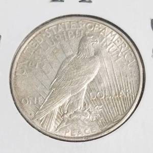 lot 23 image: 1923-D PEACE SILVER DOLLAR