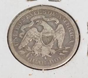 lot 29 image: 1876-S SEATED LIBERTY QUARTER