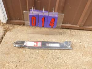 Craftsman qty of 3 48 mower blades. New condition. As shown.
