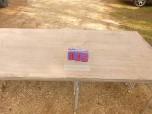 4 x 8 collapsible table. As shown.