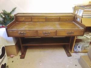 lot 131 image: Wooden Desk