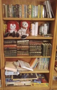 lot 164 image: Contents of Bookshelf