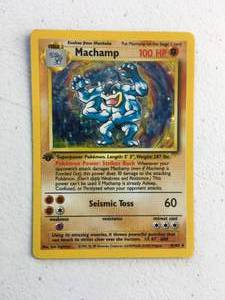 lot 16 image: 1999 Pokmon 1st Edition Machamp 8102.