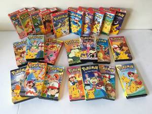 lot 41 image: 41 Large lot of misc. Pokmon VHS