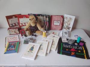 lot 74 image: Collection of American Girl Doll Items