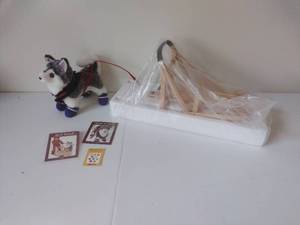 lot 76 image: American Girl Doll Dog with Bobsled