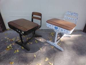 lot 78 image: Two Vintage Childrens Desk