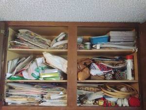 lot 183 image: Cupboard FULL of Craft Supplies