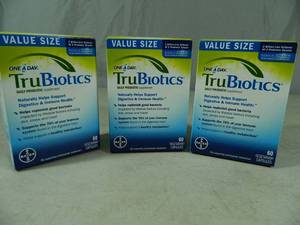 lot 7 image: 3 New Value Size Boxes of One A Day TruBiotics