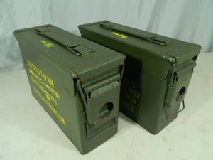 lot 28 image: Pair of 30 Cal. US Military Ammo Cans