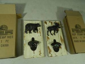 lot 36 image: 2 New Shabby Chic Cast Iron Bottle Openers