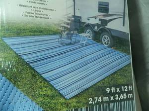 lot 38 image: New 9 x 12 ft Outdoor RV  Camping Rug