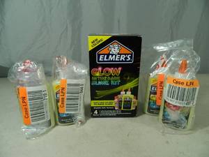 lot 69 image: New Glow in the Dark Glues and Slime Kit