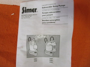 (New) Sump Pump