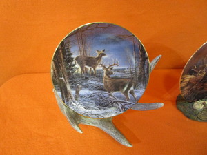 (6) Terry Redlin Plates & (5) Plate Holders